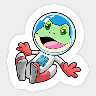 Frog Astronaut Costume Space Sticker